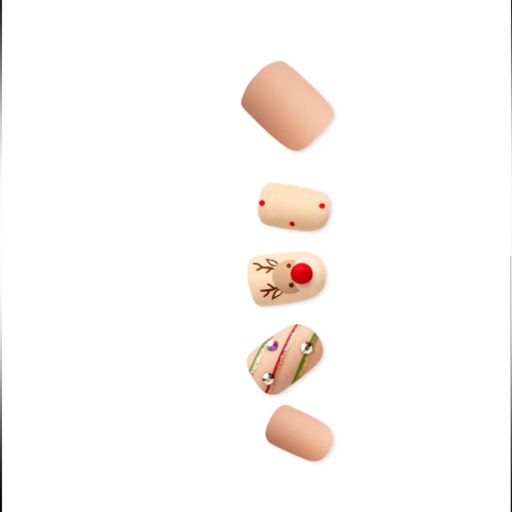 Christmas New Years Impress Nails Limited Edition Short Square
